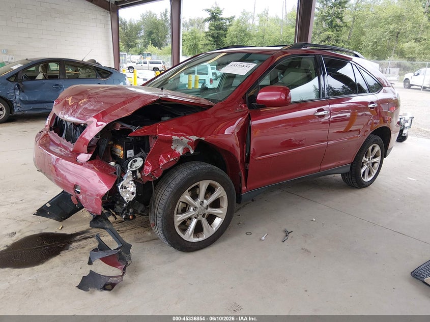 2009 Lexus Rx 350 VIN JTJHK31U592857364 IAAI salvage auction — FRONT END, Bill Of Sale (Washington), sold $1,400 on 2026-07-08 (photo 2)