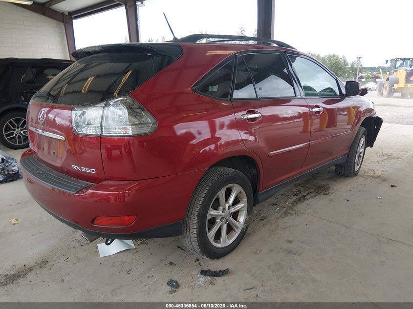 2009 Lexus Rx 350 VIN JTJHK31U592857364 IAAI salvage auction — FRONT END, Bill Of Sale (Washington), sold $1,400 on 2026-07-08 (photo 4)