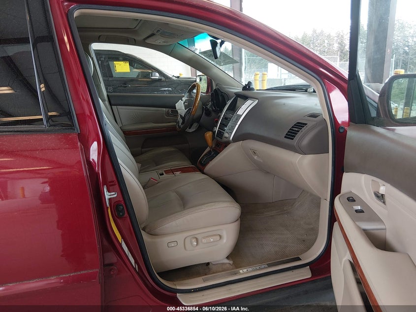 2009 Lexus Rx 350 VIN JTJHK31U592857364 IAAI salvage auction — FRONT END, Bill Of Sale (Washington), sold $1,400 on 2026-07-08 (photo 5)