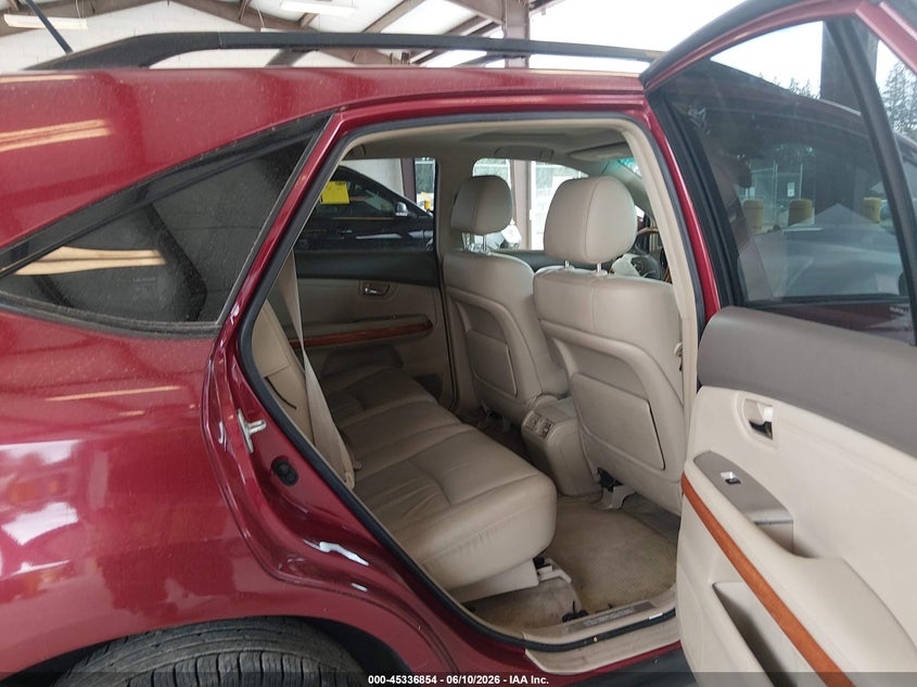 2009 Lexus Rx 350 VIN JTJHK31U592857364 IAAI salvage auction — FRONT END, Bill Of Sale (Washington), sold $1,400 on 2026-07-08 (photo 8)