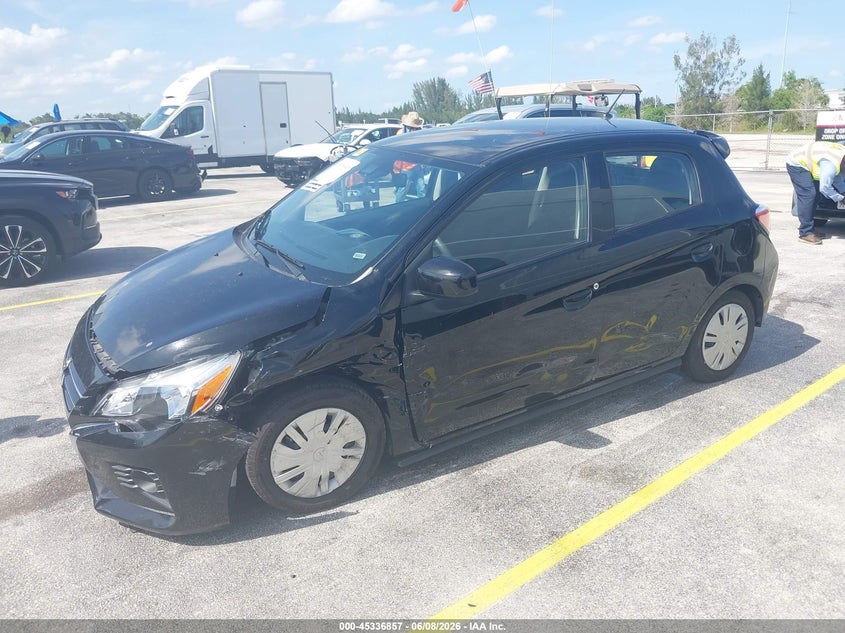 2024 Mitsubishi Mirage VIN ML32AUHJ5RH030154 IAAI salvage auction — SIDE, Salvage Title, sold $5,450 on 2026-07-09 (photo 2)
