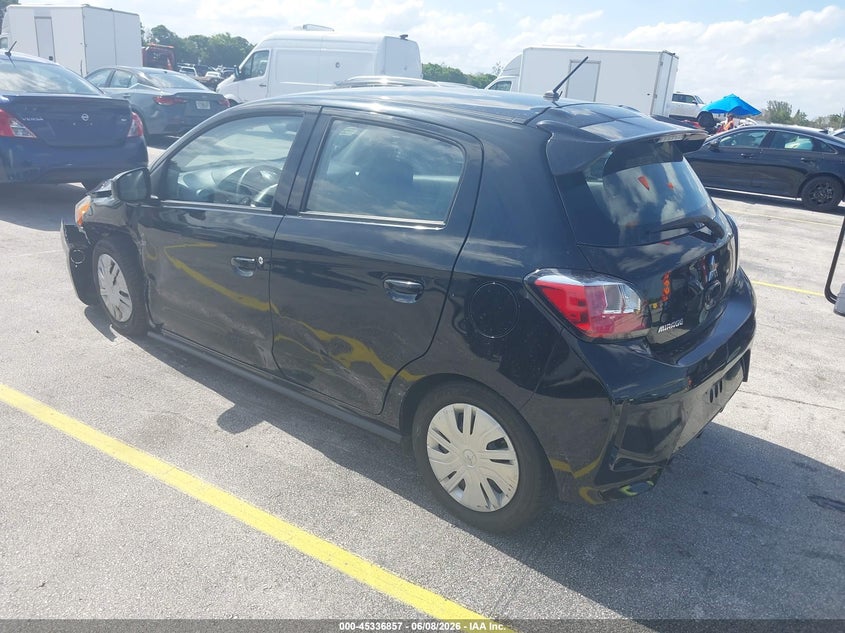 2024 Mitsubishi Mirage VIN ML32AUHJ5RH030154 IAAI salvage auction — SIDE, Salvage Title, sold $5,450 on 2026-07-09 (photo 3)