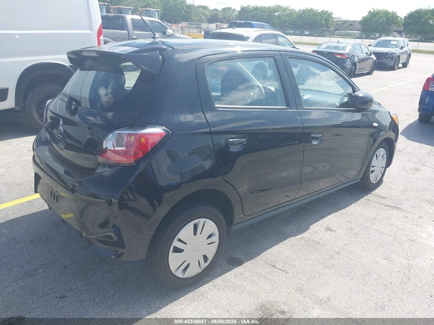 2024 Mitsubishi Mirage VIN ML32AUHJ5RH030154 IAAI salvage auction — SIDE, Salvage Title, sold $5,450 on 2026-07-09 (photo 4)