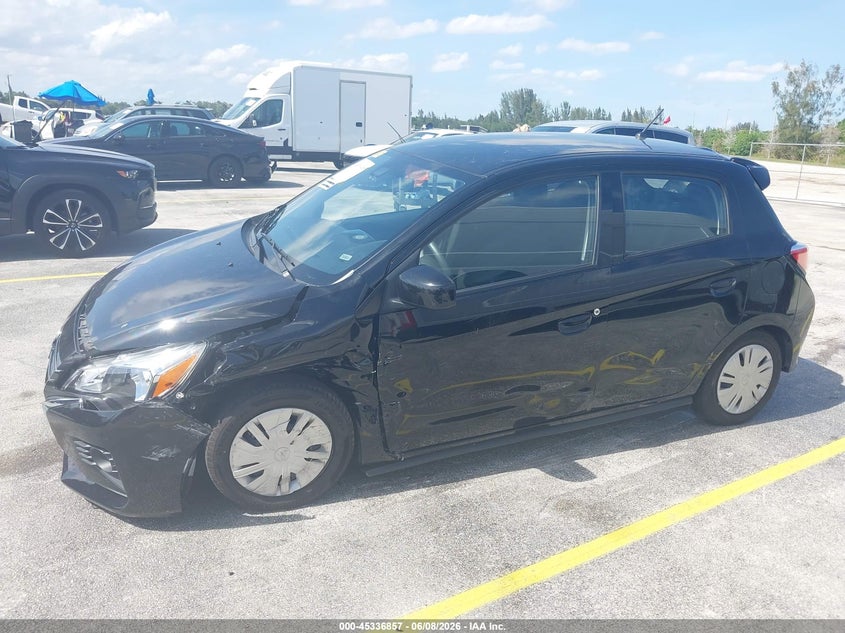 2024 Mitsubishi Mirage VIN ML32AUHJ5RH030154 IAAI salvage auction — SIDE, Salvage Title, sold $5,450 on 2026-07-09 (photo 6)