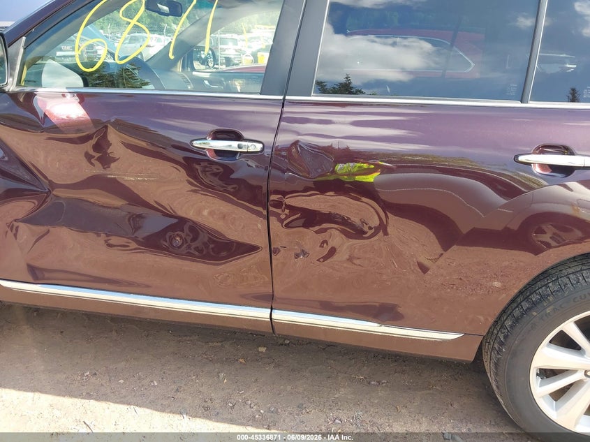 2012 Toyota Highlander VIN JTEDC3EH4C2009264 IAAI salvage auction — LEFT FRONT, Clear (Wisconsin), sold $2,350 on 2026-07-08 (photo 6)