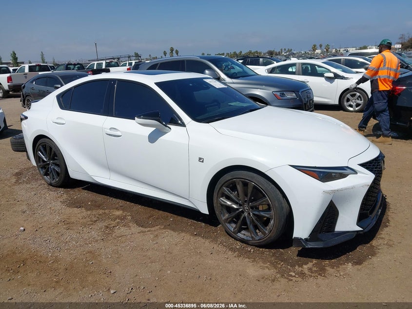 2021 Lexus Is VIN JTHGZ1B21M5047506 IAAI salvage auction — LEFT SIDE, Salvage (California), sold $13,100 on 2026-07-13 (photo 1)