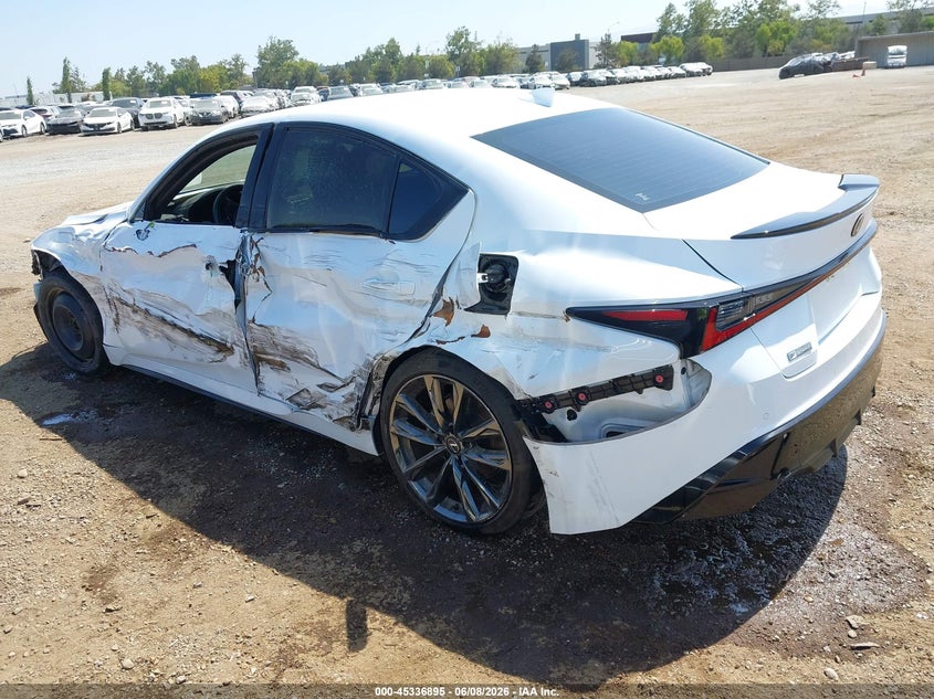 2021 Lexus Is VIN JTHGZ1B21M5047506 IAAI salvage auction — LEFT SIDE, Salvage (California), sold $13,100 on 2026-07-13 (photo 3)
