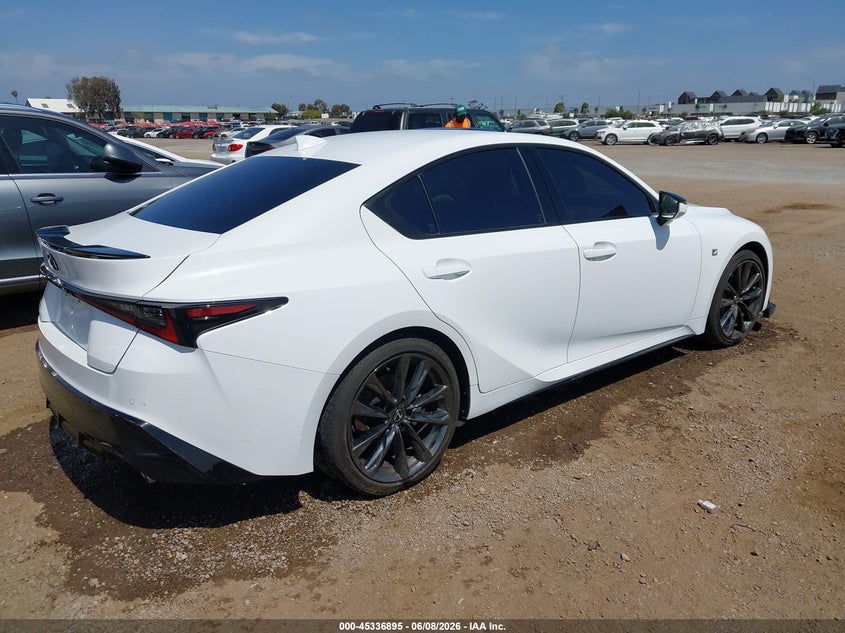2021 Lexus Is VIN JTHGZ1B21M5047506 IAAI salvage auction — LEFT SIDE, Salvage (California), sold $13,100 on 2026-07-13 (photo 4)