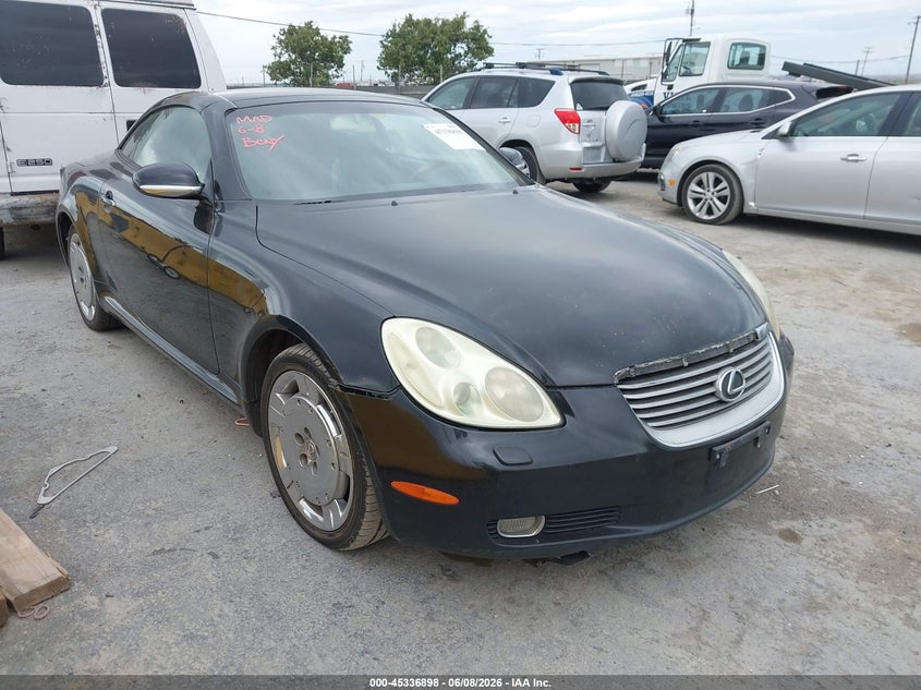 2002 Lexus Sc VIN JTHFN48Y720025394 IAAI salvage auction — NORMAL WEAR, Clear - Dealer Only (California), sold $550 on 2026-07-09 (photo 1)