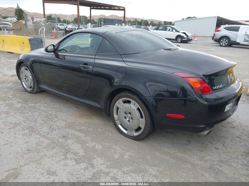 2002 Lexus Sc VIN JTHFN48Y720025394 IAAI salvage auction — NORMAL WEAR, Clear - Dealer Only (California), sold $550 on 2026-07-09 (photo 3)