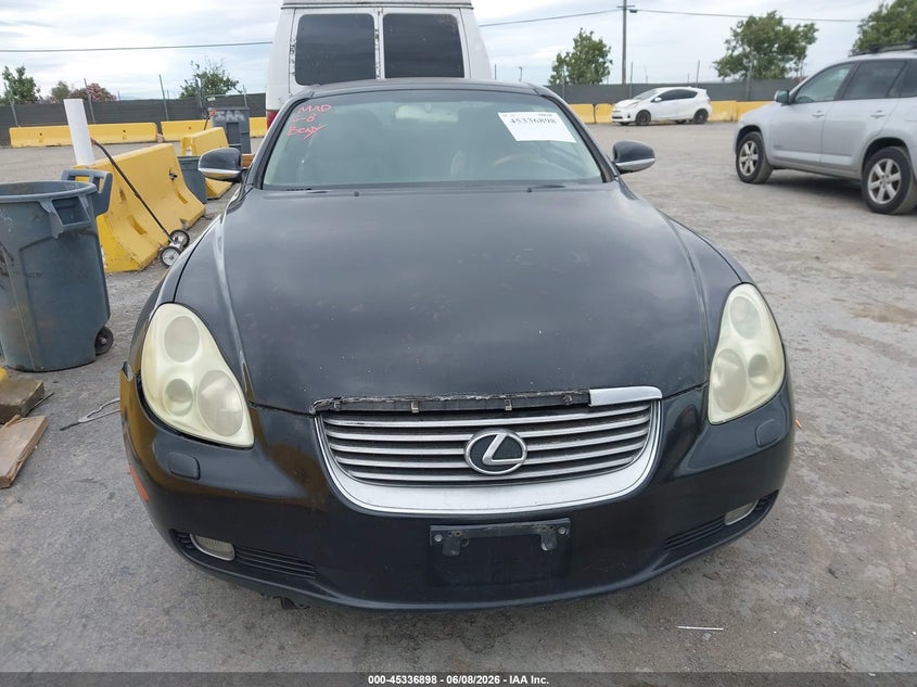 2002 Lexus Sc VIN JTHFN48Y720025394 IAAI salvage auction — NORMAL WEAR, Clear - Dealer Only (California), sold $550 on 2026-07-09 (photo 6)