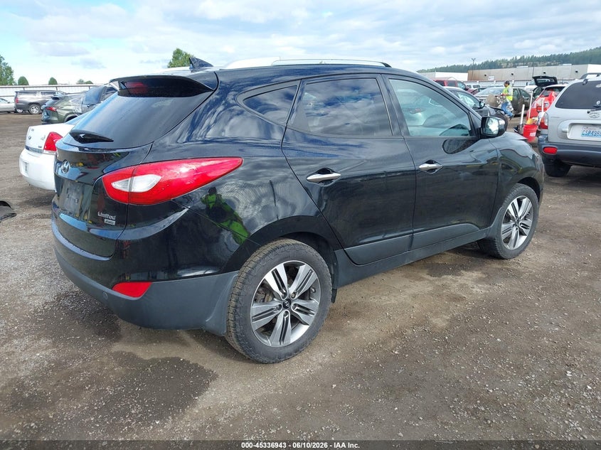 2015 Hyundai Tucson VIN KM8JUCAG6FU957459 IAAI salvage auction — FRONT END, Bill Of Sale (Washington), sold $500 on 2026-07-21 (photo 4)