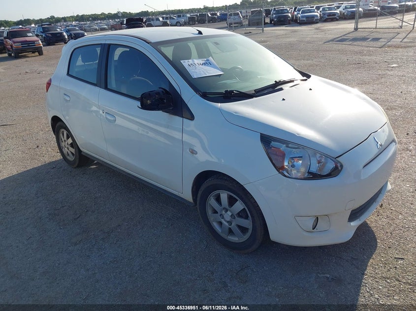 2014 Mitsubishi Mirage VIN ML32A4HJ0EH015992 IAAI salvage auction — NORMAL WEAR, Original (Texas), sold $800 on 2026-07-14 (photo 1)