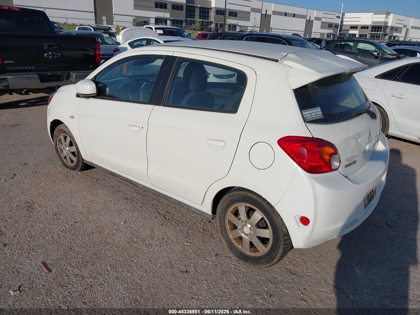 2014 Mitsubishi Mirage VIN ML32A4HJ0EH015992 IAAI salvage auction — NORMAL WEAR, Original (Texas), sold $800 on 2026-07-14 (photo 3)
