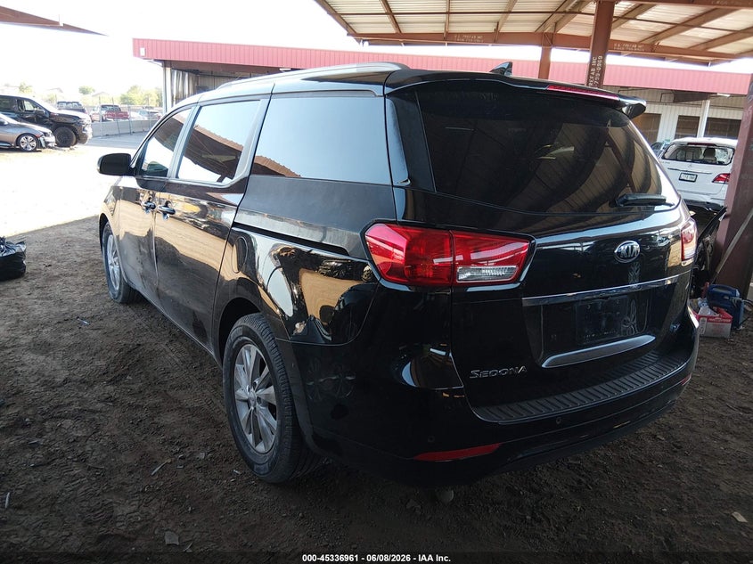 2017 Kia SEDONA VIN KNDMB5C18H6283186 IAAI salvage auction — RIGHT SIDE, Salvage (Arizona), sold $2,050 on 2026-07-14 (photo 3)