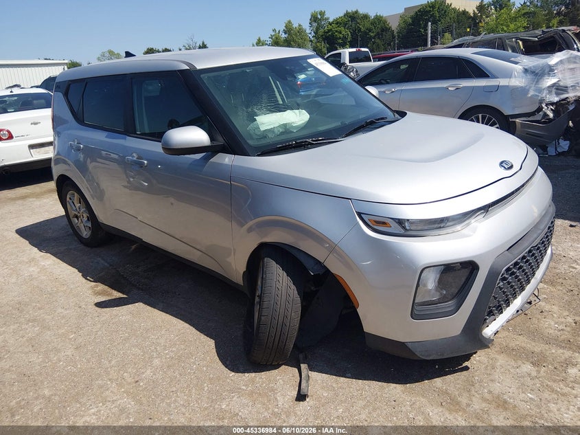 2020 Kia Soul VIN KNDJ23AU7L7732414 IAAI salvage auction — FRONT END, Salvage (Oklahoma), sold $1,600 on 2026-07-22 (photo 1)