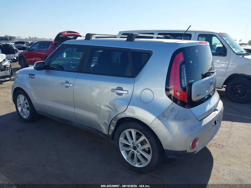 2019 Kia Soul VIN KNDJP3A55K7656331 IAAI salvage auction — LEFT SIDE, Salvage Title, sold $1,800 on 2026-08-01 (photo 3)