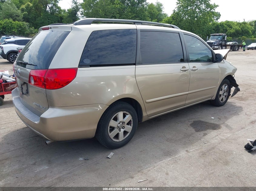 2006 Toyota Sienna VIN 5TDZA23CX6S463999 IAAI salvage auction — FRONT END, Salvage - Greater Than 75% (Maryland), sold $725 on 2026-07-09 (photo 4)