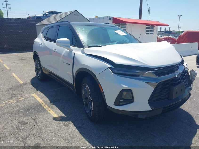 2022 Chevrolet Blazer VIN 3GNKBERS3NS153631 IAAI salvage auction — LEFT FRONT, Salvage Title, sold $5,500 on 2026-07-17 (photo 1)