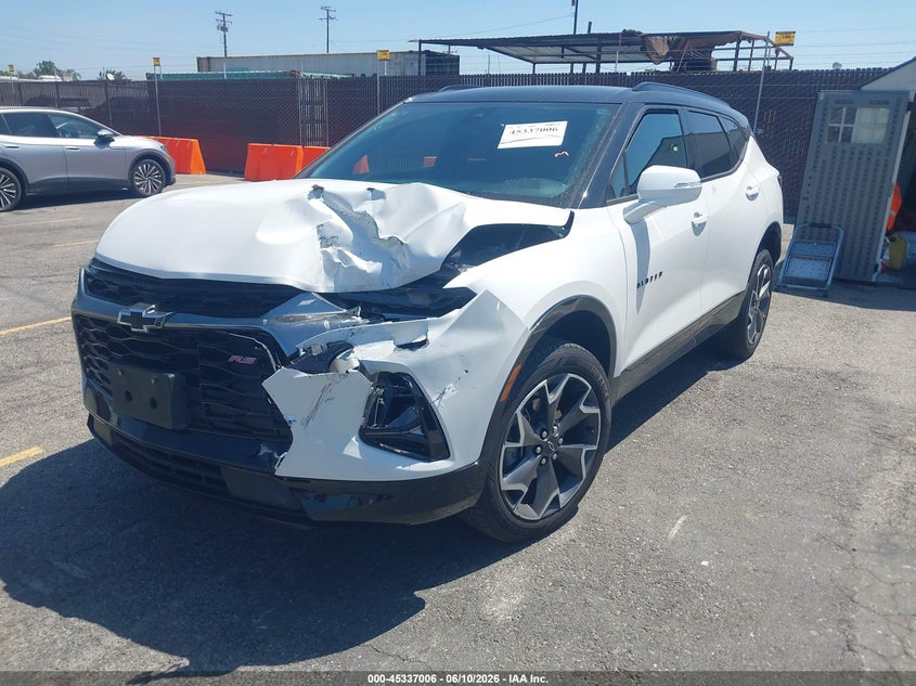 2022 Chevrolet Blazer VIN 3GNKBERS3NS153631 IAAI salvage auction — LEFT FRONT, Salvage Title, sold $5,500 on 2026-07-20 (photo 2)
