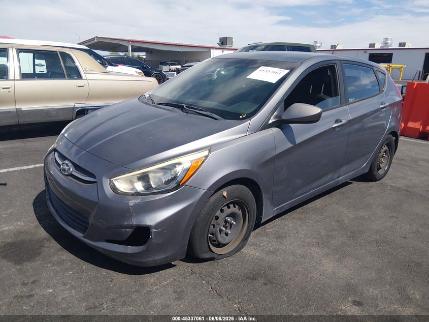 2016 Hyundai Accent VIN KMHCT5AE4GU255230 IAAI salvage auction — NORMAL WEAR, Salvage Title, sold $675 on 2026-07-17 (photo 2)
