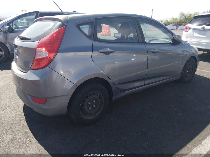2016 Hyundai Accent VIN KMHCT5AE4GU255230 IAAI salvage auction — NORMAL WEAR, Salvage Title, sold $675 on 2026-07-17 (photo 4)
