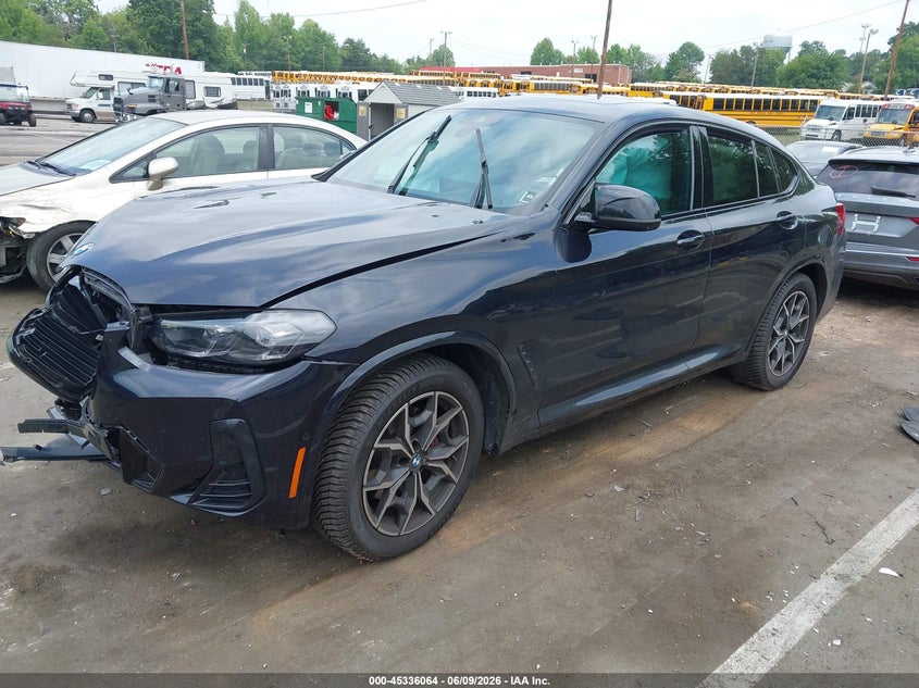 2023 BMW X4 VIN 5UX43DT04P9P82450 IAAI salvage auction — FRONT END, Salvage (North Carolina), sold $20,800 on 2026-07-06 (photo 2)