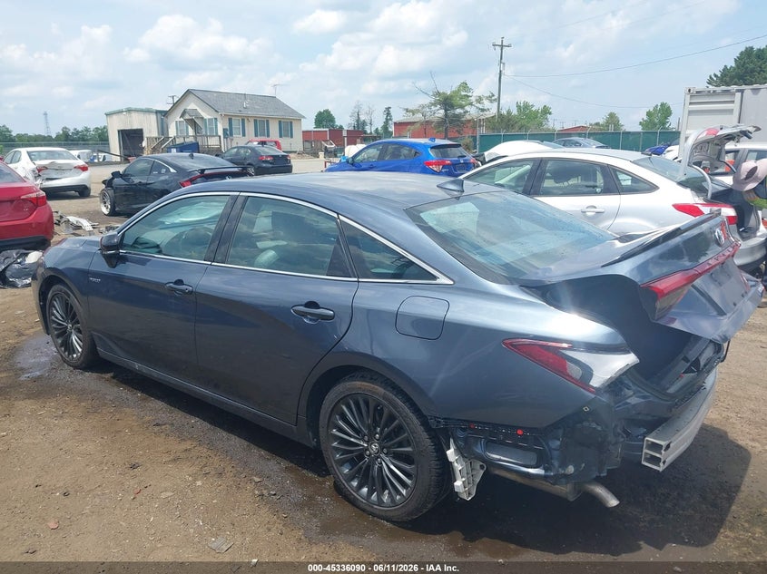 2019 Toyota Avalon VIN 4T1B21FB2KU004379 IAAI salvage auction — REAR END, Salvage Title, sold $7,400 on 2026-07-27 (photo 3)