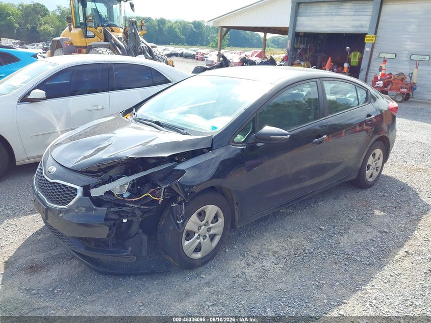 2016 Kia Forte VIN KNAFX4A6XG5499092 IAAI salvage auction — FRONT END, Clear (Virginia), sold $650 on 2026-07-28 (photo 2)