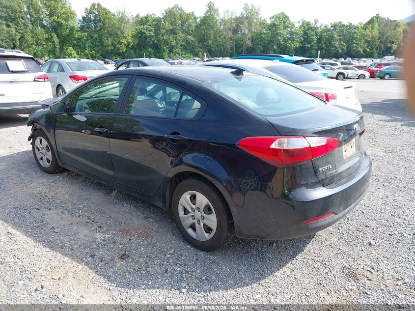 2016 Kia Forte VIN KNAFX4A6XG5499092 IAAI salvage auction — FRONT END, Clear (Virginia), sold $650 on 2026-07-28 (photo 3)