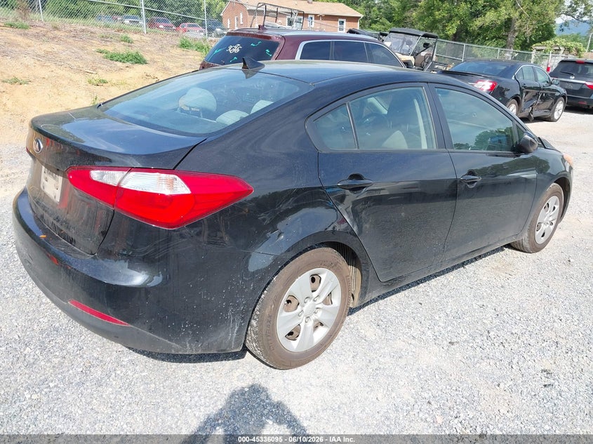 2016 Kia Forte VIN KNAFX4A6XG5499092 IAAI salvage auction — FRONT END, Clear (Virginia), sold $650 on 2026-07-28 (photo 4)