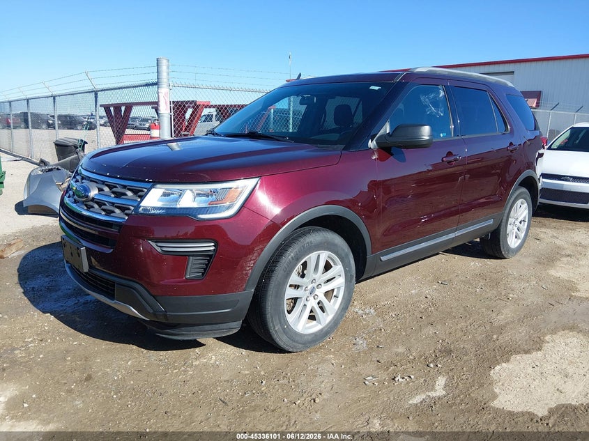 2018 Ford Explorer VIN 1FM5K8D8XJGA11185 IAAI salvage auction — HAIL, Salvage (Kansas), sold $7,100 on 2026-08-21 (photo 2)