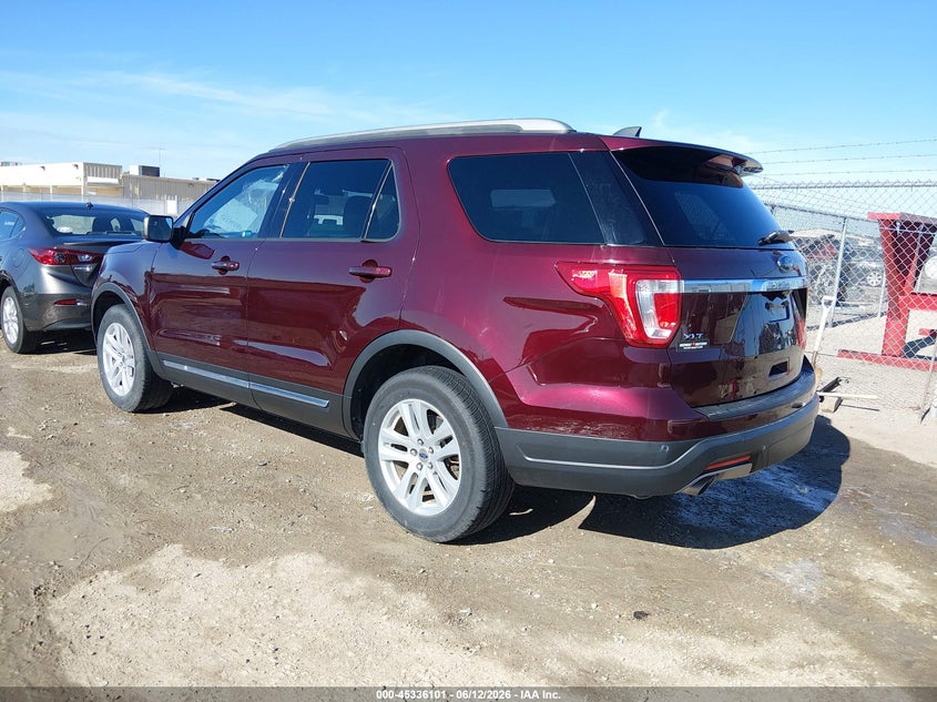 2018 Ford Explorer VIN 1FM5K8D8XJGA11185 IAAI salvage auction — HAIL, Salvage (Kansas), sold $7,100 on 2026-08-21 (photo 3)