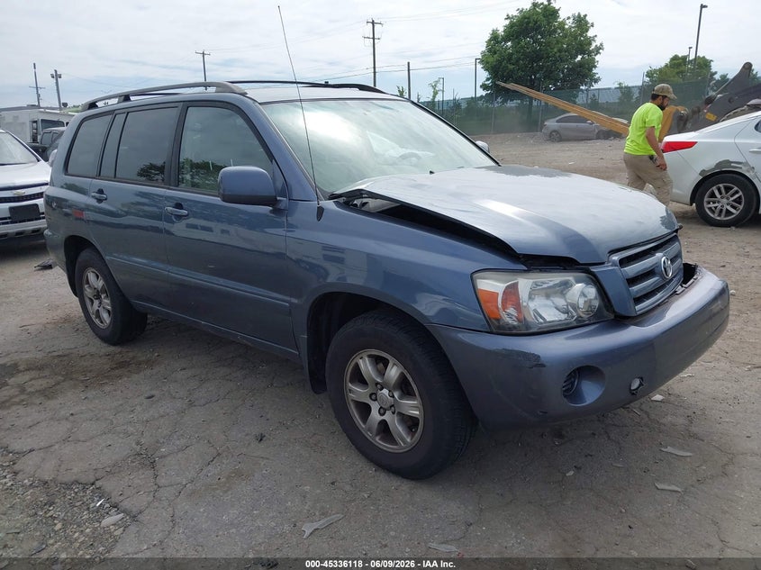 2004 Toyota Highlander VIN JTEDP21A340041403 IAAI salvage auction — FRONT END, Salvage (Pennsylvania), sold $525 on 2026-07-10 (photo 1)