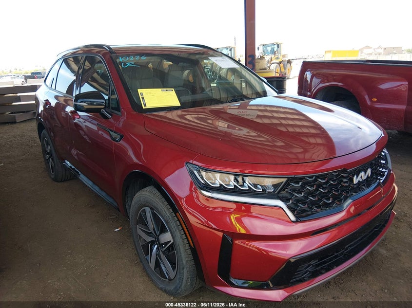 2023 Kia Sorento VIN 5XYRL4LC9PG191384 IAAI salvage auction — LEFT REAR, Salvage (Arizona), sold $8,600 on 2026-07-28 (photo 1)