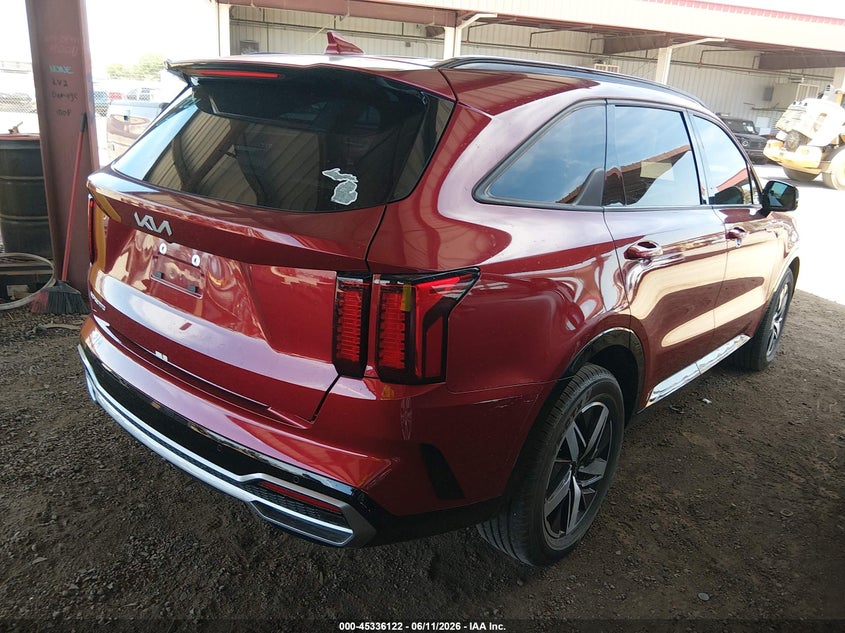 2023 Kia Sorento VIN 5XYRL4LC9PG191384 IAAI salvage auction — LEFT REAR, Salvage (Arizona), sold $8,600 on 2026-07-28 (photo 4)