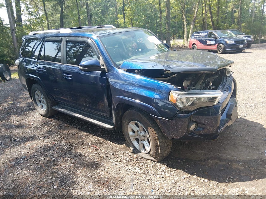 2018 Toyota 4runner VIN JTEBU5JR7J5521417 IAAI salvage auction — FRONT END, Salvage (Virginia), sold $6,200 on 2026-07-14 (photo 1)