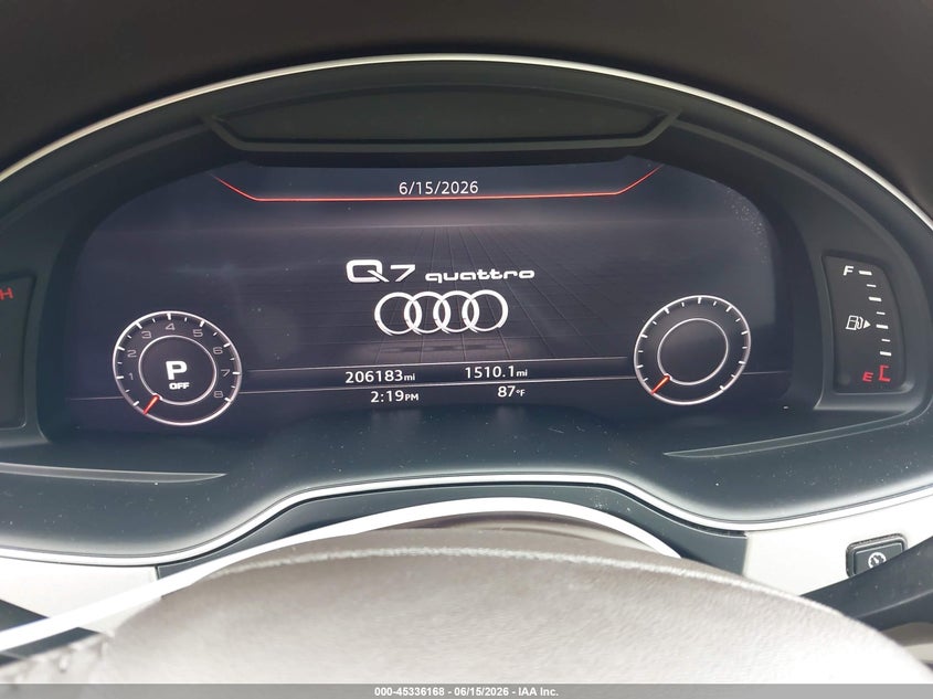 2018 Audi Q7 VIN WA1LHAF79JD020784 IAAI salvage auction — HAIL, Salvage (Texas), sold $775 on 2026-07-28 (photo 7)