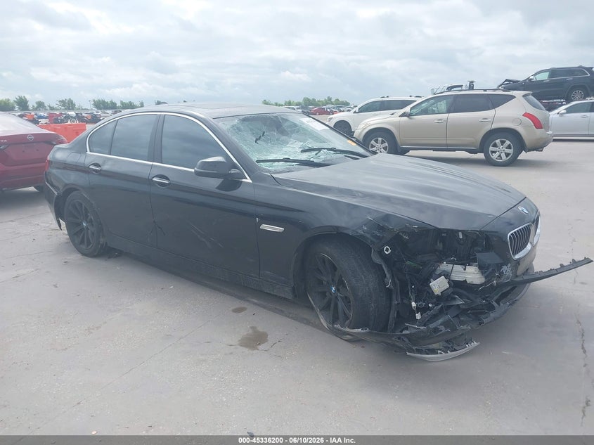 2015 BMW 5er VIN WBA5B3C50FD540570 IAAI salvage auction — RIGHT FRONT, Salvage (Illinois), sold $1,150 on 2026-07-08 (photo 1)