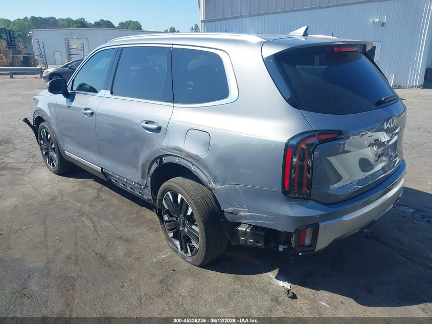 2024 Kia Telluride VIN 5XYP54GC0RG454053 IAAI salvage auction — LEFT SIDE, Salvage Title, sold $12,200 on 2026-07-30 (photo 3)