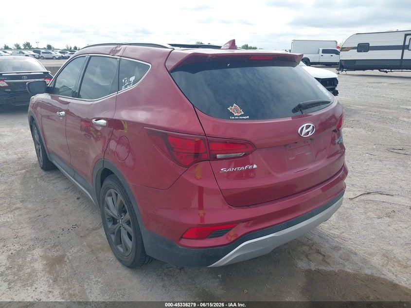 2018 Hyundai Santa fe VIN 5XYZWDLA1JG515263 IAAI salvage auction — ROOF, Salvage (Texas), sold $2,550 on 2026-07-29 (photo 3)