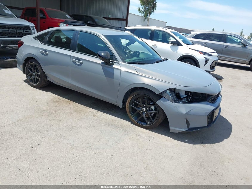 2026 Honda Civic VIN 2HGFE2F56TH573660 IAAI salvage auction — LEFT FRONT, Salvage (California), sold $10,000 on 2026-07-28 (photo 1)