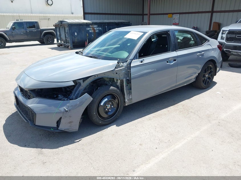 2026 Honda Civic VIN 2HGFE2F56TH573660 IAAI salvage auction — LEFT FRONT, Salvage (California), sold $10,000 on 2026-07-28 (photo 2)