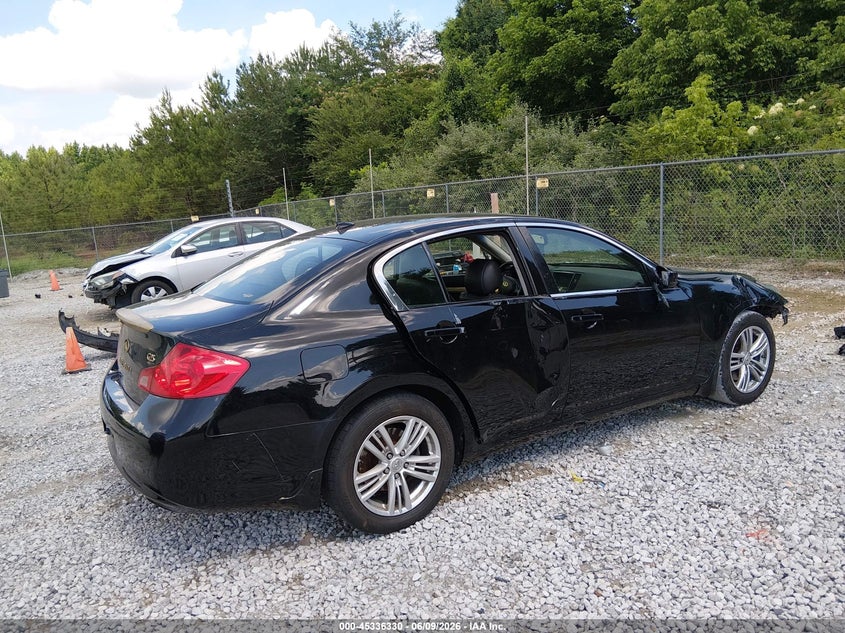 2011 Infiniti G25 VIN JN1DV6AP4BM601184 IAAI salvage auction — FRONT END, Salvage (Alabama), sold $350 on 2026-07-20 (photo 4)