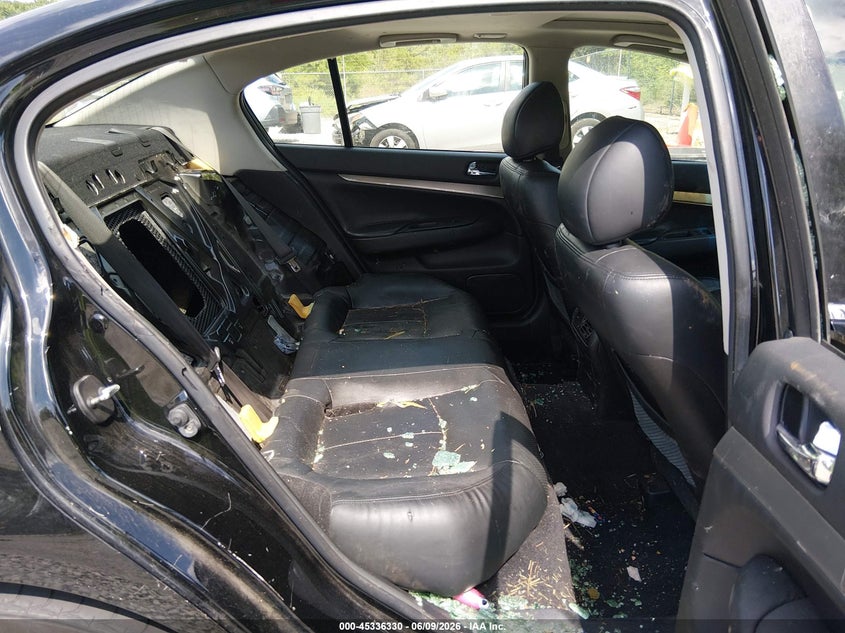 2011 Infiniti G25 VIN JN1DV6AP4BM601184 IAAI salvage auction — FRONT END, Salvage (Alabama), sold $350 on 2026-07-20 (photo 8)