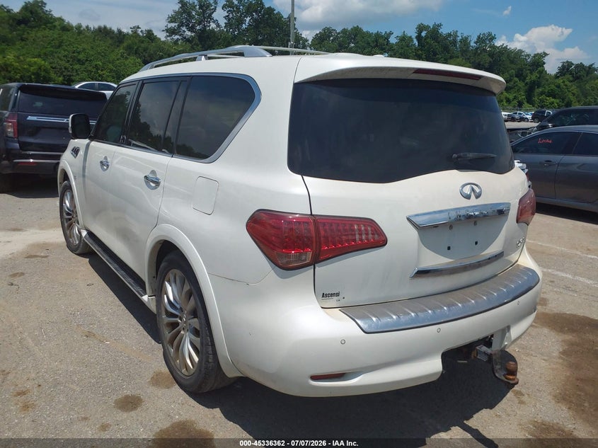 2016 Infiniti Qx80 VIN JN8AZ2ND4G9801011 IAAI salvage auction — REPOSSESSION, Nrc Lienholder Repossession Paperwork (Louisiana), sold $1,450 on 2026-07-28 (photo 3)