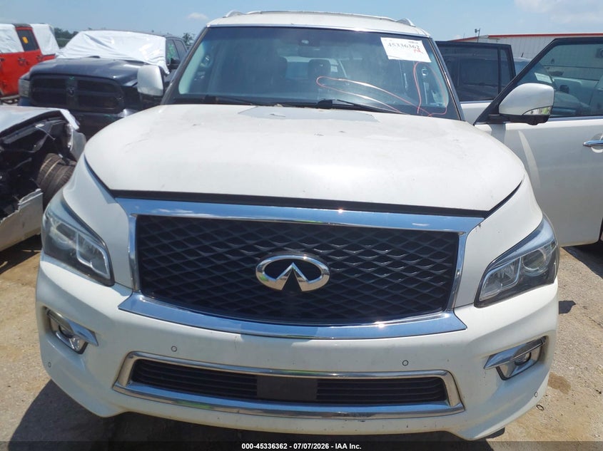 2016 Infiniti Qx80 VIN JN8AZ2ND4G9801011 IAAI salvage auction — REPOSSESSION, Nrc Lienholder Repossession Paperwork (Louisiana), sold $1,450 on 2026-07-28 (photo 6)