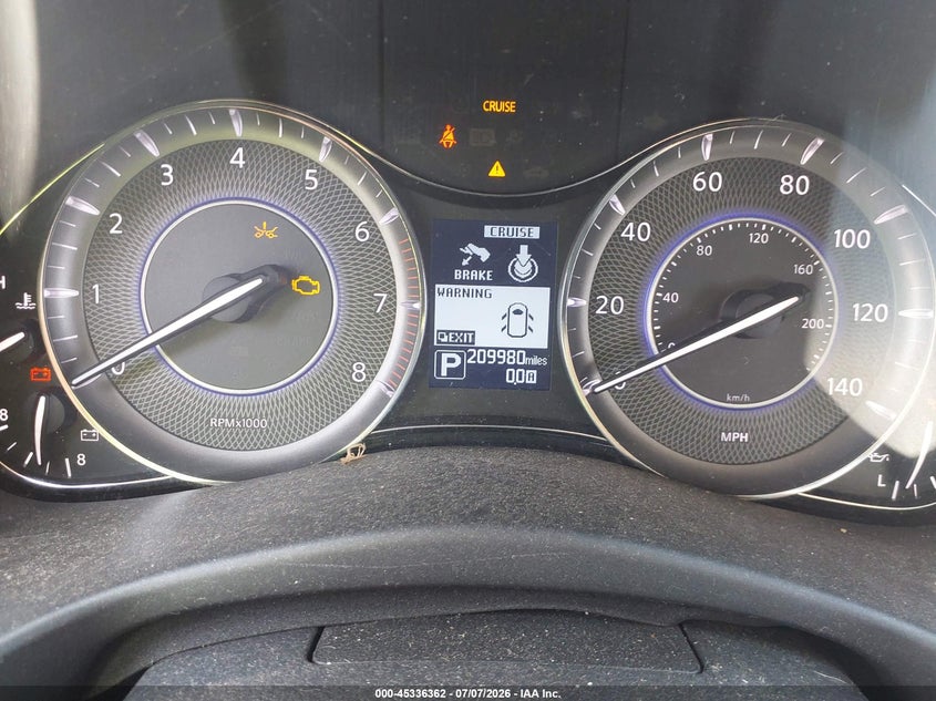 2016 Infiniti Qx80 VIN JN8AZ2ND4G9801011 IAAI salvage auction — REPOSSESSION, Nrc Lienholder Repossession Paperwork (Louisiana), sold $1,450 on 2026-07-28 (photo 7)