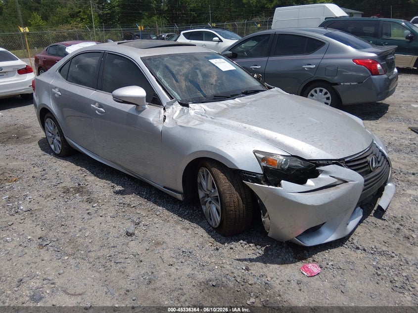 2015 Lexus Is VIN JTHBF1D27F5052227 IAAI salvage auction — ALL OVER, Salvage Title, sold $25 on 2026-07-28 (photo 1)