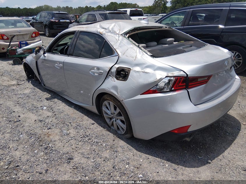 2015 Lexus Is VIN JTHBF1D27F5052227 IAAI salvage auction — ALL OVER, Salvage Title, sold $25 on 2026-07-28 (photo 3)